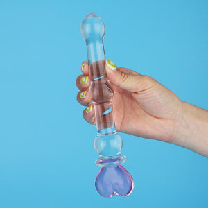 「魔法少女の杖」グラス透明アナルプラグ